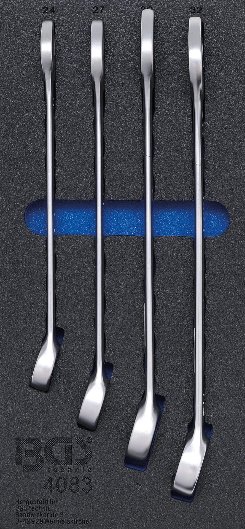 TOOL TRAY 1/3: COMBINATION SPANNER SET | 24 - 32 MM | 4 PCS. (4083)
