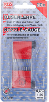 NOZZLE GAUGE | 0.45 - 1.50 MM | 20 PCS. (3041)
