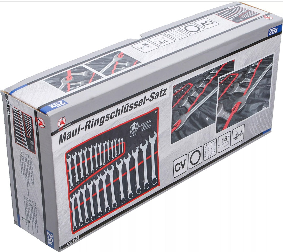 COMBINATION SPANNER SET | 6 - 32 MM | 25 PCS. (1198)