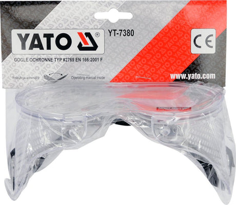 SAFETY GOGGLES CLEAR (YT-7380)