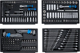 SOCKET SET HEXAGON | 6.3 MM (1/4") / 10 MM (3/8") / 12.5 MM (1/2") | METRIC AND INCH SIZES | 300 PCS. (74000)