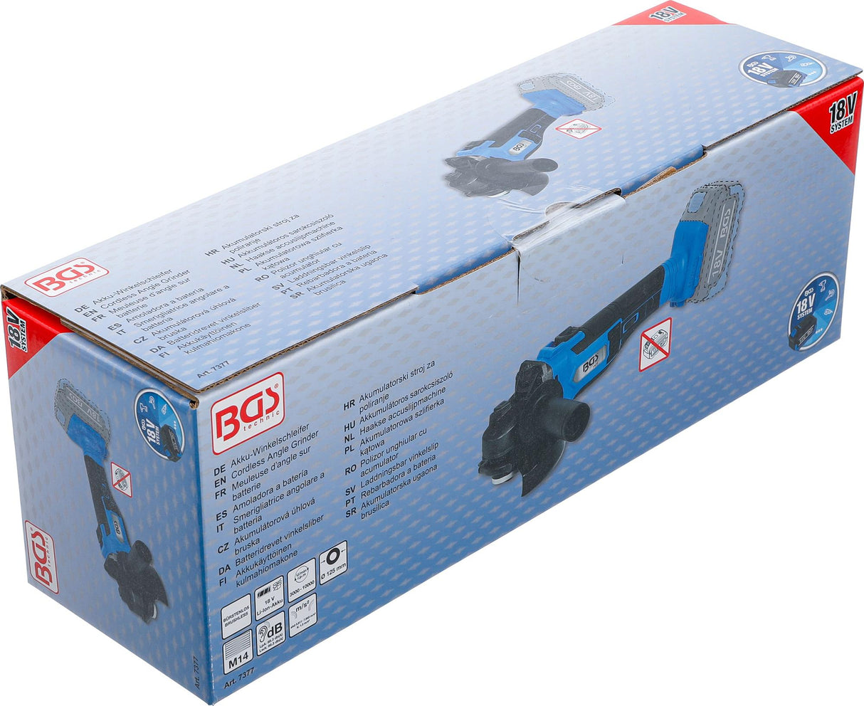 CORDLESS ANGLE GRINDER | BRUSHLESS | 18 V | WITHOUT RECHARGEABLE BATTERY (7377)
