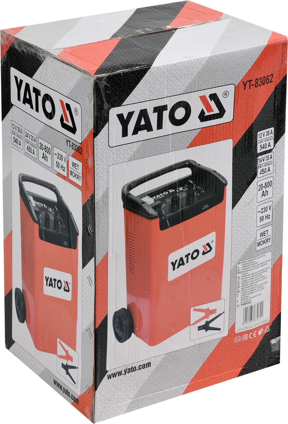 BATTERY CHARGER, JUMP START. 20-800 AH (YT-83062)