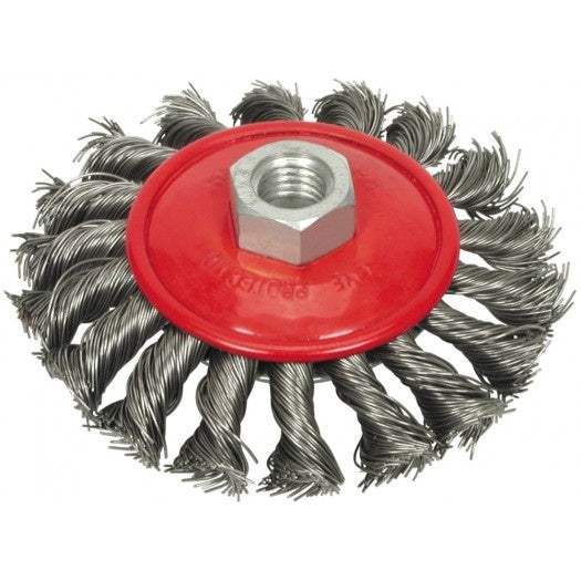 WIRE BRUSH CUP TYPE | COARSE STEEL | 100 MM | M14 (ES743100)