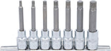 BIT SOCKET SET | 12.5 MM (1/2") DRIVE | SPLINE (FOR XZN) M5 - M14 | 7 PCS. (5175)
