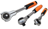 RATCHET SET | FLEX HEAD | 6.3 MM (1/4") / 10 MM (3/8") / 12.5 MM (1/2") | 3 PCS. (SRA3S)