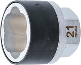 TWIST SOCKET (SPIRAL PROFILE) / SCREW EXTRACTOR | EXTERNAL HEXAGON DRIVE 21 MM | 21 MM (7510-21)