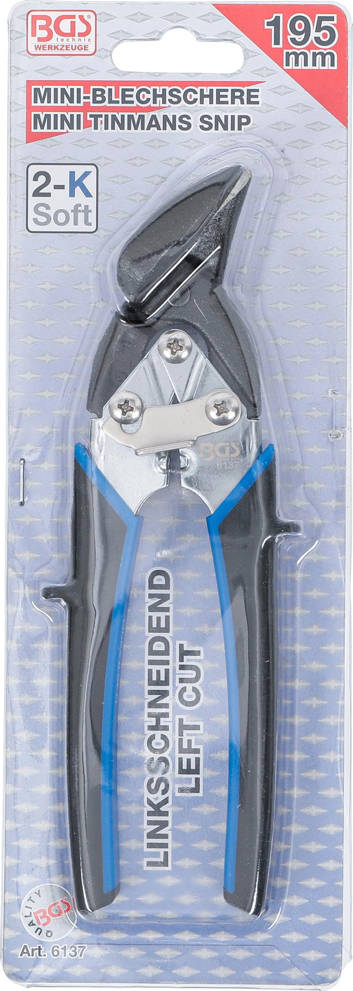 MINI BODY SHEET SHEARS | LEFT CUT | 195 MM (6137)