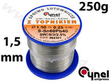 SOLDER SN60PB40 1.5MM 250G (76815)