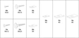 170 PCS BODYWORK NUTS&SCREWS ASSORTMENT (YT-06780)