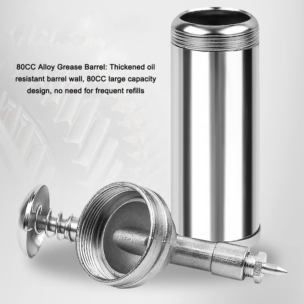 MINI GREASE GUN WITH NEEDLE NOZZLE | STAINLESS STEEL | 85 CM³ (GG3MA)