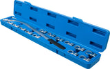 TENSIONER PULLEY WRENCH SET | 12-POINT 12 - 19 MM / E-TYPE E10 - E18 | 15 PCS. (1312)