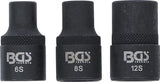 SOCKET SET | SPLINE PROFILE (FOR RIBE) M6S, M8S, M12S | 3 PCS. (9336)