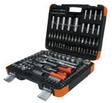 SOCKET AND WRENCH SET 108 PIECES, 1/4" + 1/2" (KR121108C)