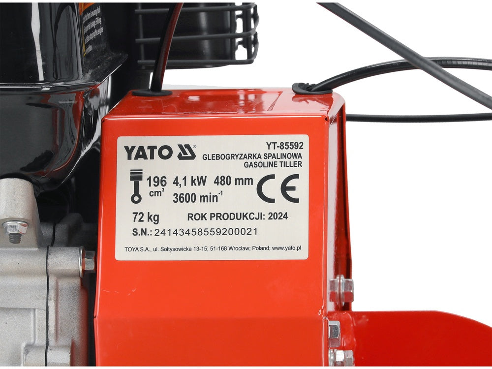 PETROL GARDEN TILLER 48CM (YT-85592)