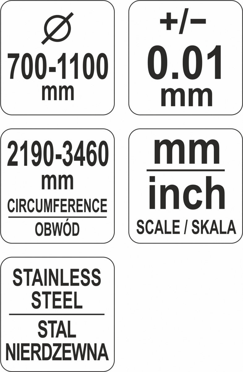 TAPE PRECISION MEASURING TOOL FOR DIAMET (YT-71702)