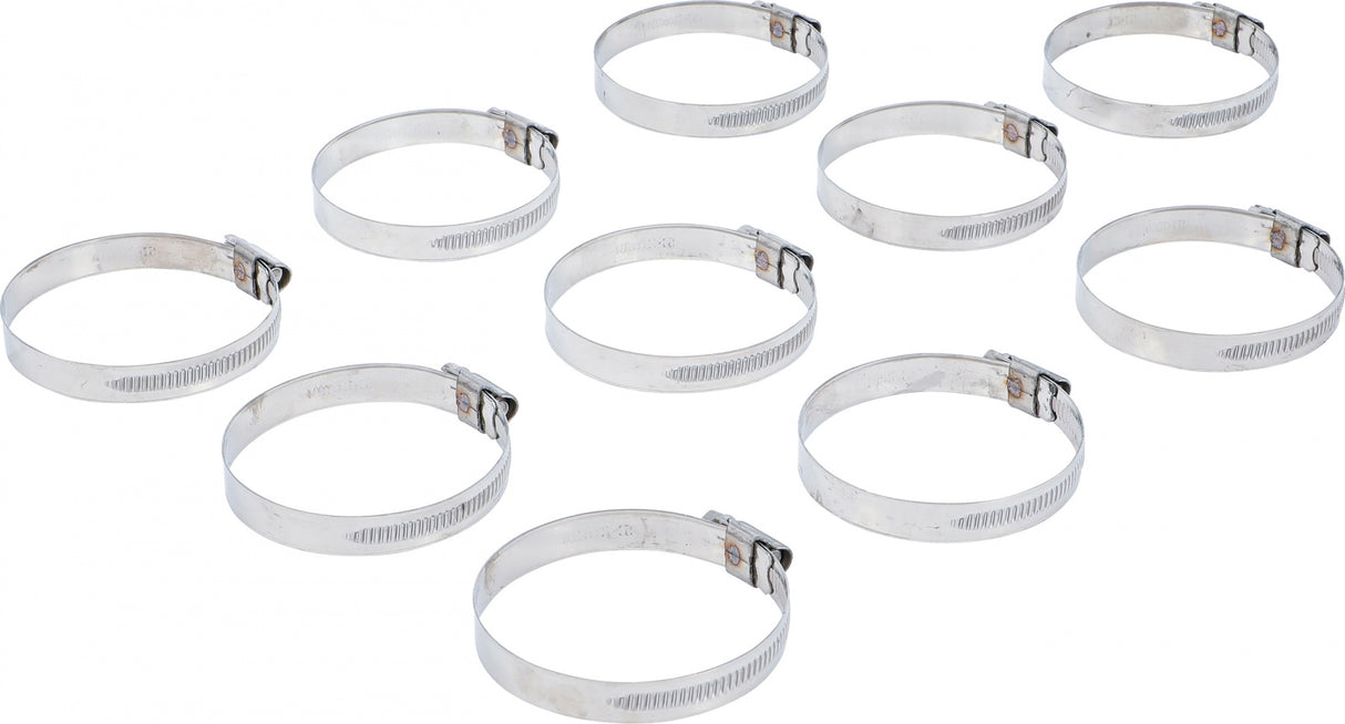 HOSE CLAMPS | STAINLESS | 50 X 70 MM | 10 PCS. (8095-50X70)