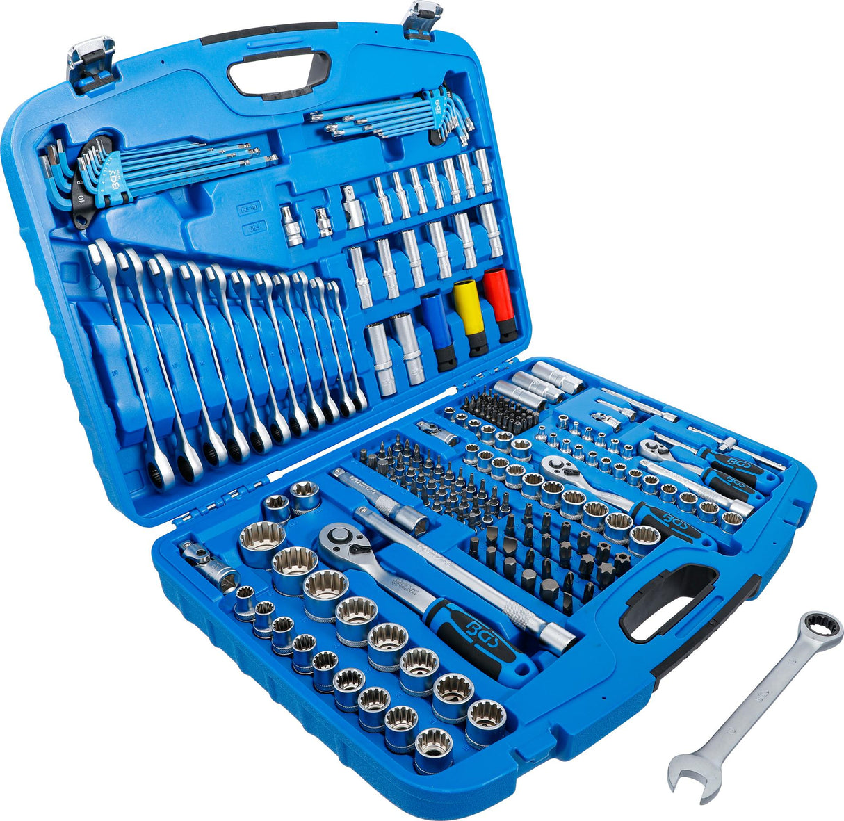 SOCKET SET GEAR LOCK | 6.3 MM (1/4") DRIVE / 10 MM (3/8") / 12.5 MM (1/2") | 218 PCS. (2290)
