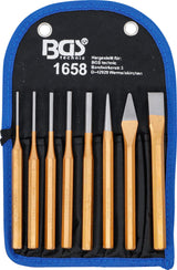 PIN PUNCH SET | 150 MM | INCL. CHISEL + CENTRE PUNCH | 8 PCS. (1658)