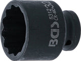 IMPACT SOCKET, 12-POINT | 12.5 MM (1/2") DRIVE | 32 MM (5312)