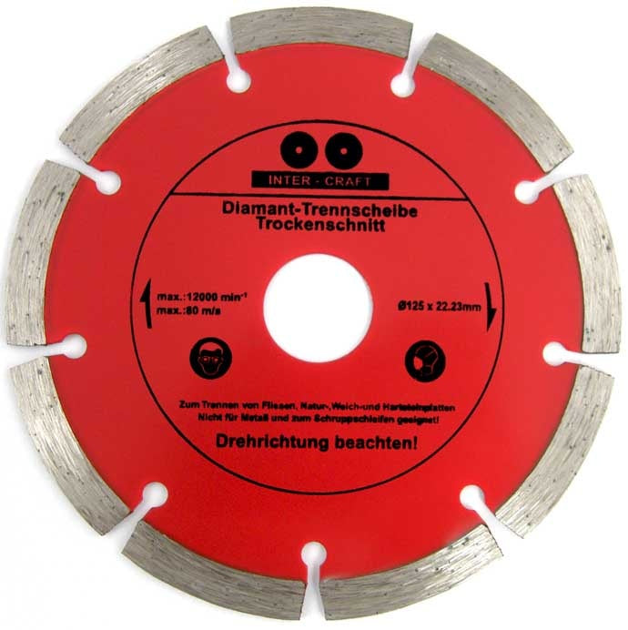 DIAMOND CUTTING DISC 125 MM X1.2X1.8X7.0 (CR0125)