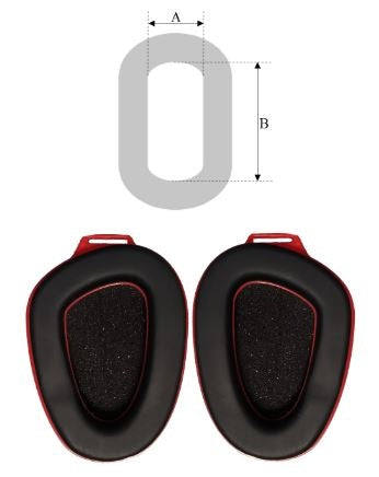 COMBINED EYE&EAR PROTECT. MUFFS GREY (YT-74635)