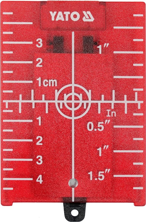 LASER TARGET CARD RED WITH MAGNET (YT-30464)