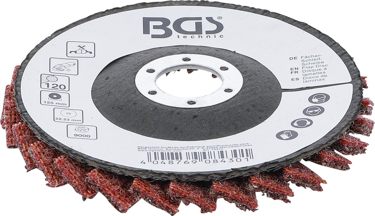 FLAP DISC | NON-WOVEN | Ø 125 MM | GRAIN SIZE 120 (74474)