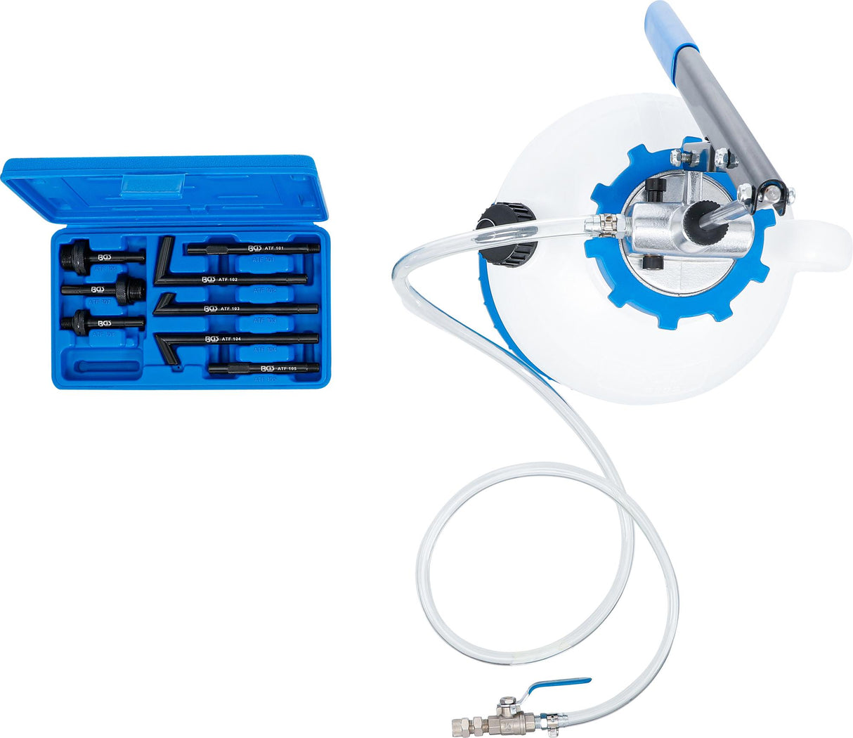 TRANSMISSION OIL FILLING TOOL WITH HAND PUMP | WITH 8 ADAPTORS | 7 L (9992)