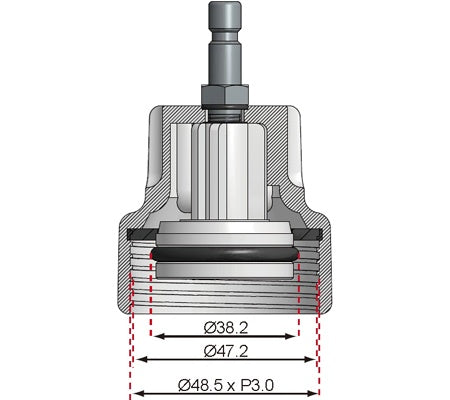 ADAPTOR NO. 18 FOR BGS 8027, 8098 | FOR VW (8027-18)
