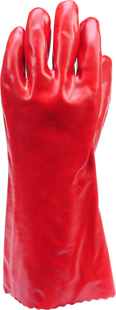 WORKING GLOVES, PVC RED 36CM (74151)
