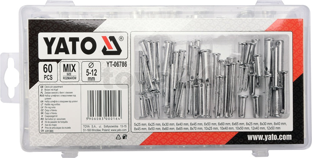 60 PCS SECURITY BOLTS ASSORTMENT (YT-06786)