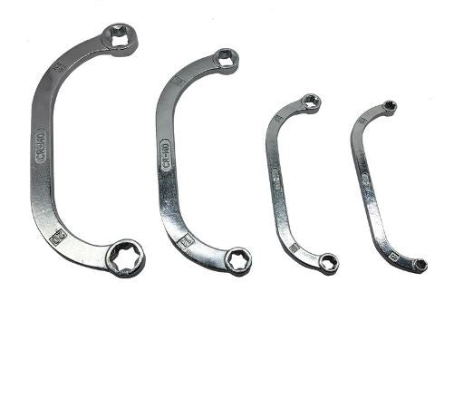 BOX-END WRENCH SET | CRESCENT C SHAPE | E6 | E8 | E10 | E12 | E14 | E18 | E20 | E24 | 4 PCS. (CT4257)