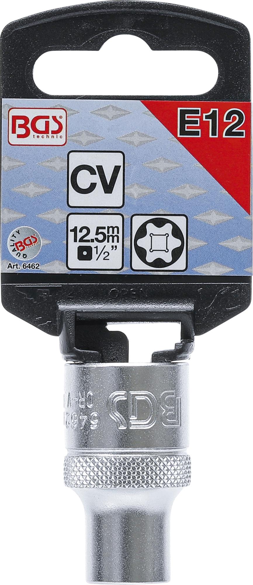 SOCKET, E-TYPE | 12.5 MM (1/2") DRIVE | E12 (6462)