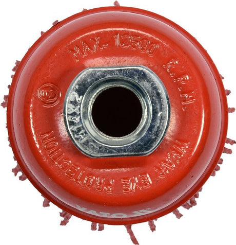 CUP BRUSH 65MM M14 NYLON RED (YT-47785)