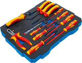 FOAM TRAY FOR BGS BOXSYS1 & 2: VDE PLIERS / SCREWDRIVER SET | 13 PCS. (3352)