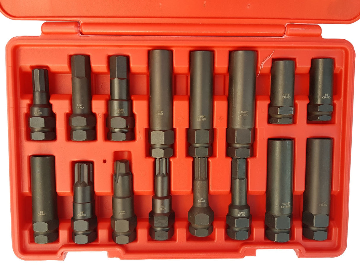 WHEEL BOLT LOCK NUT/LOCK REMOVAL SET | 16 PCS. (WNM16)