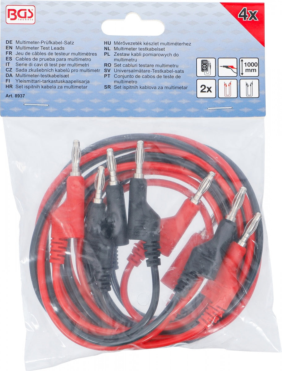 MULTIMETER TEST LEADS | 4 MM (8937)