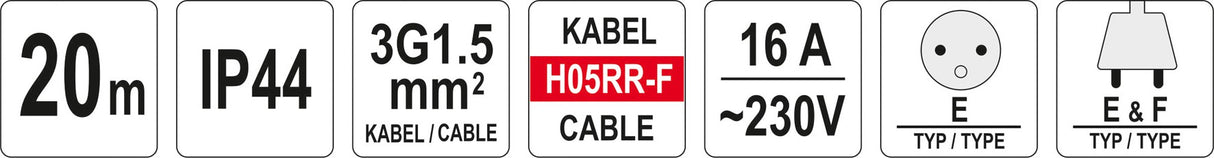 CABLE REEL 20M (YT-81052)