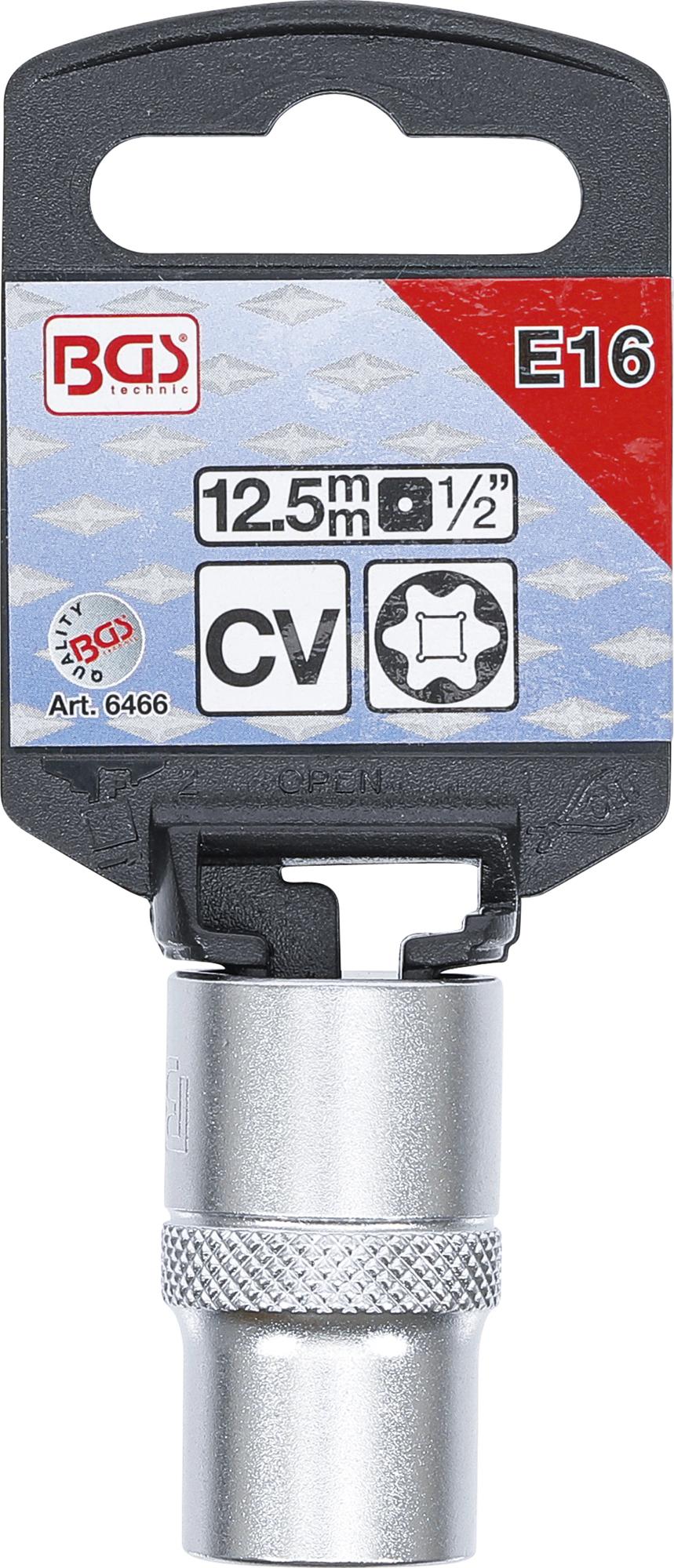 SOCKET, E-TYPE | 12.5 MM (1/2") DRIVE | E16 (6466)