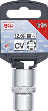 SOCKET, E-TYPE | 12.5 MM (1/2") DRIVE | E16 (6466)