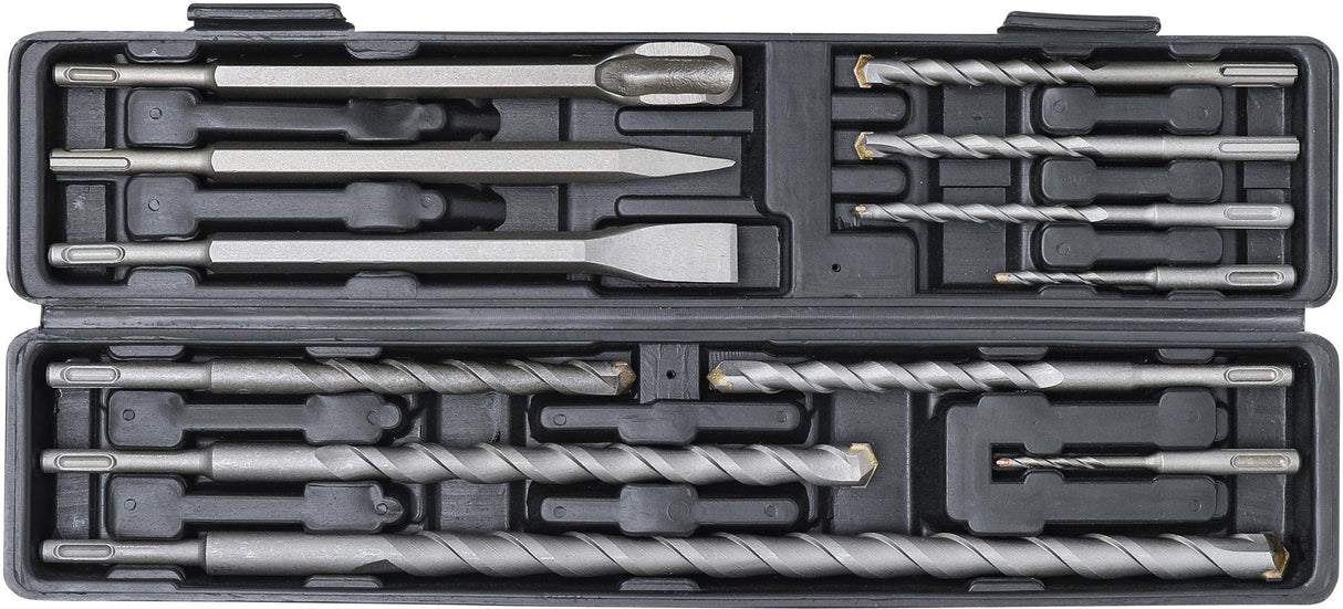 HAMMER, DRILL AND CHISEL SET | SDS SHAFT, CARBIDE TIP | 5 - 20 MM | 12 PCS. (2005)