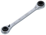 RATCHETING LOOP WRENCH | DOUBLE-SIDED WITH SWITCH | 4-IN-1 | 8 X 10 - 9 X 11 MM (74719)
