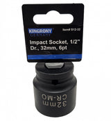 IMPACT SOCKET HEX | 12.5 MM (1/2") | 32 MM (S12-32)