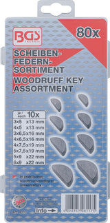 WOODRUFF KEY ASSORTMENT | 80 PCS. (8117)