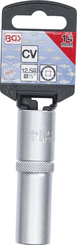 SOCKET, 12-POINT, DEEP | 12.5 MM (1/2") DRIVE | 14 MM (10664)