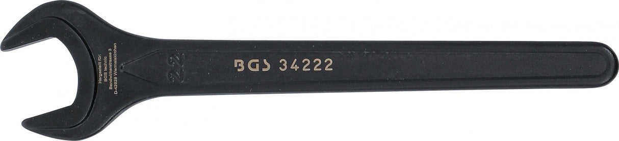 SINGLE OPEN END SPANNER | DIN 894 | 22 MM (34222B)