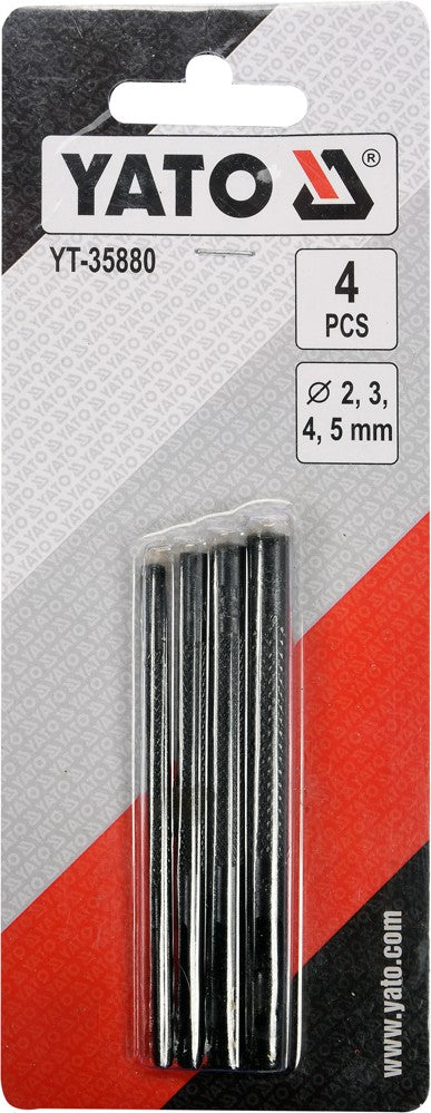 4PCS LEATHER PUNCH SET SIZES: 2-3-4-5 MM (YT-35880)
