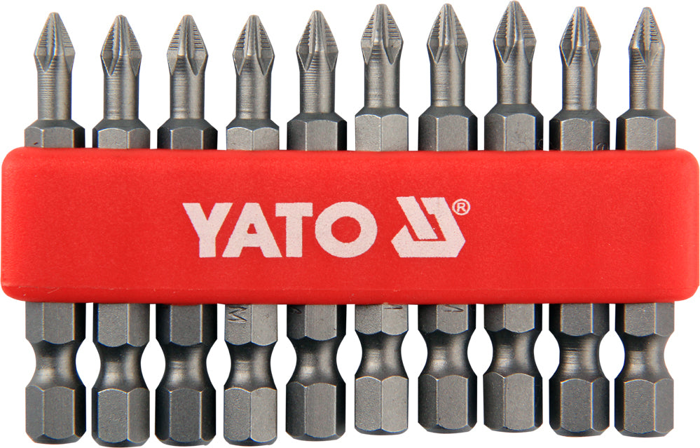 SCREWDRIVER BITS 10PCS  PH1X50MM S2 (YT-0477)