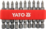 SCREWDRIVER BITS 10PCS  PH1X50MM S2 (YT-0477)
